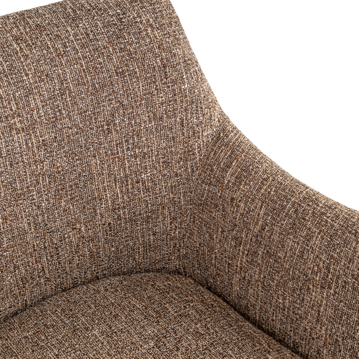 Dining chair Aldo brown tweed swivel by Richmond Interiors