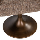 Dining chair Aldo brown tweed swivel by Richmond Interiors