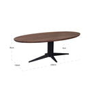 Dining table Stafford spicebrown oval 230 by Richmond Interiors