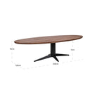 Dining table Stafford spicebrown oval 280 by Richmond Interiors