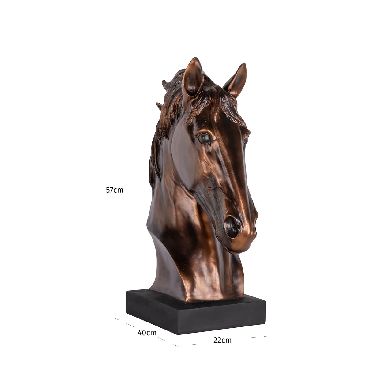 Shadow Bronze Horse Sculpture by Richmond Interiors