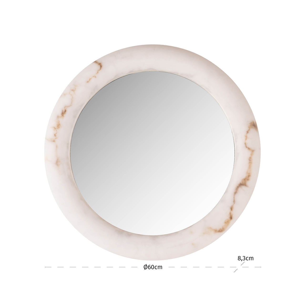 Wall lamp Oravelle white 60Ø by Richmond Interiors