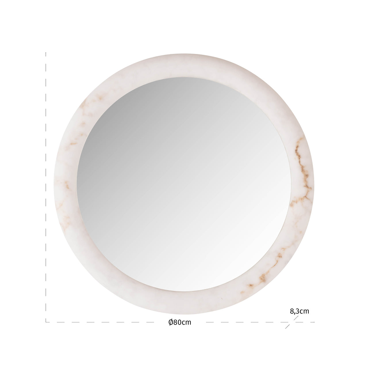Wall lamp Oravelle white 80Ø by Richmond Interiors