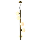 Elorie Antique Brass & Opal Globes Pendant Light by Richmond Interiors