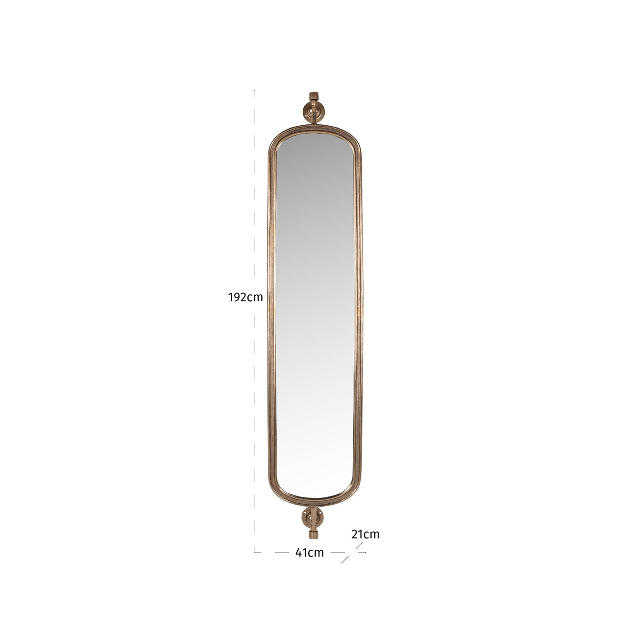 Hasting Antique Brass Wall Mirror by Richmond Interiors