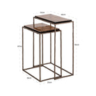 Villano bronze End Table (Set of 2) by Richmond Interiors