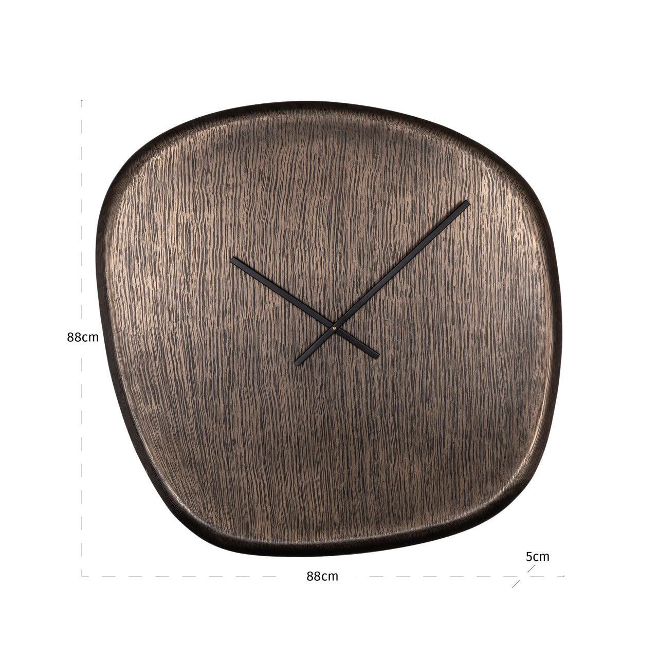 Nuvani Bronze Wall Clock by Richmond Interiors