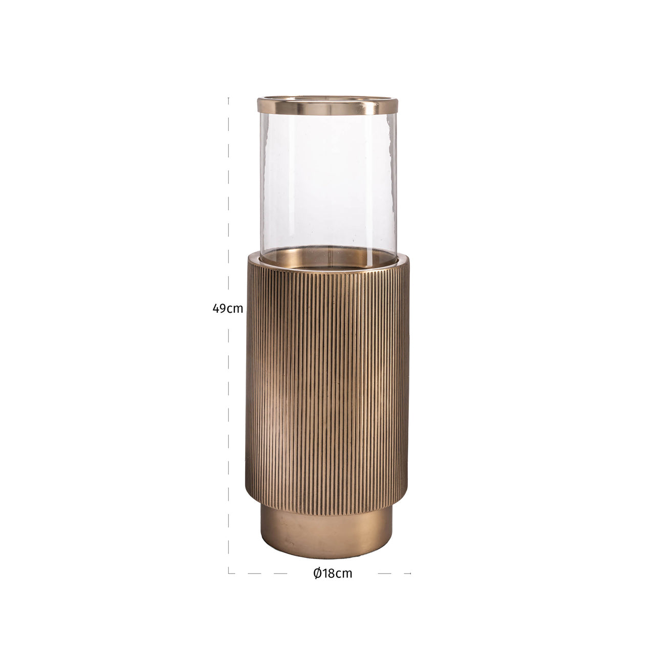 Soreli Antique Brass Hurricane Light by Richmond Interiors
