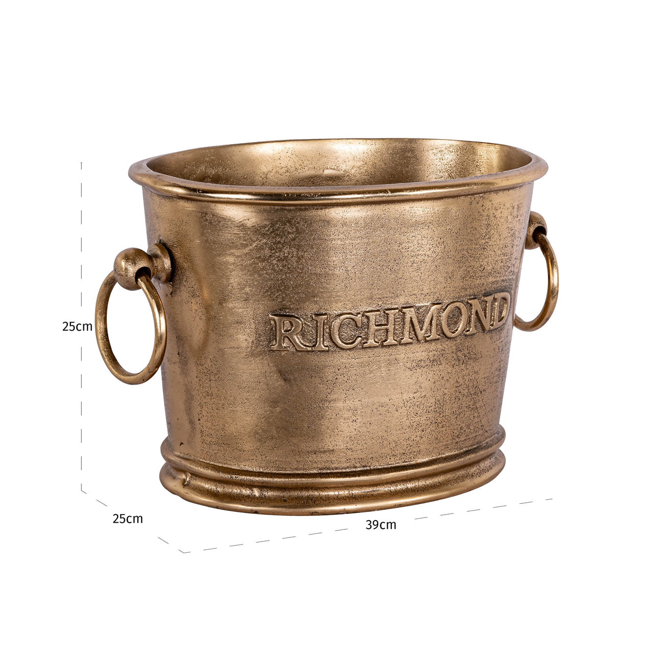 Vinova Antique Brass Wine Cooler by Richmond Interiors