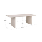 Outdoor dining table Senza light beige 220 by Richmond Interiors