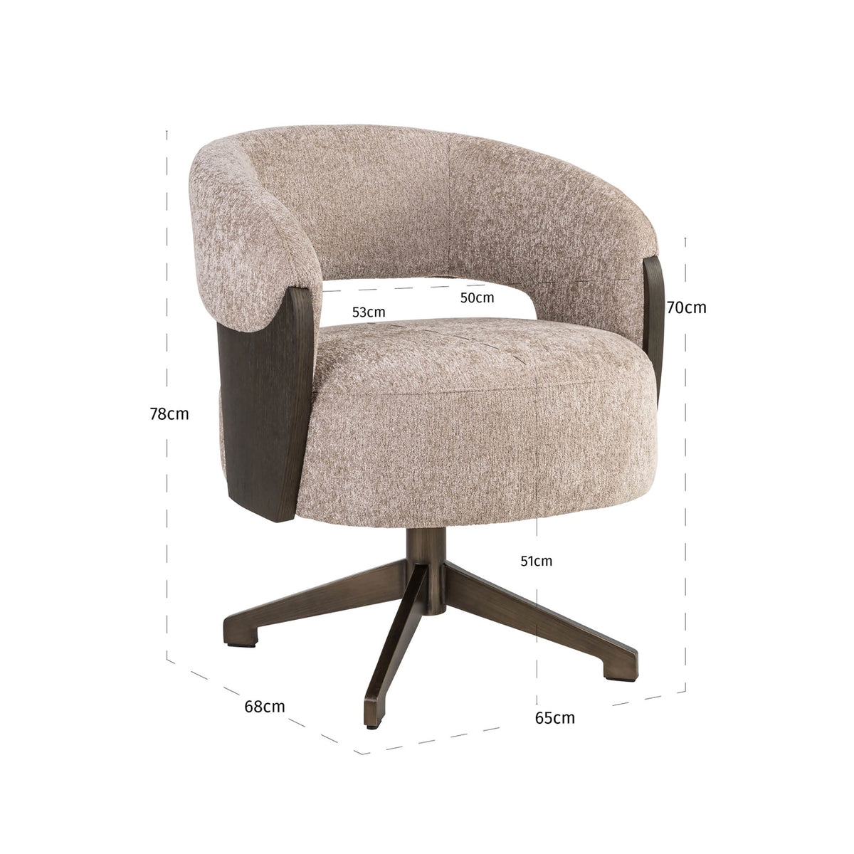 Dining chair Pollux be easy sand oak by Richmond Interiors