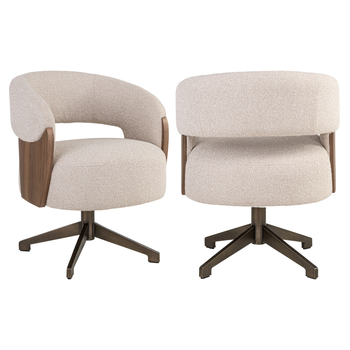 Dining chair Pollux lodge desert walnut by Richmond Interiors