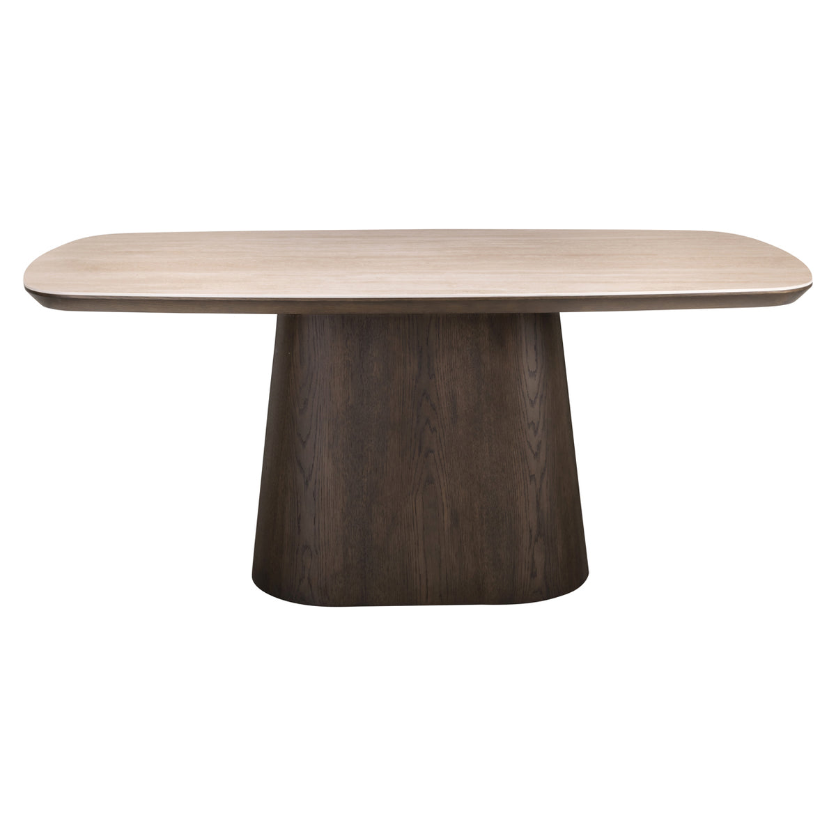 Brown Ritz Ritz Brown Oak Veneer & Ceramic Top Dining Table - 200cm – Decorum ...