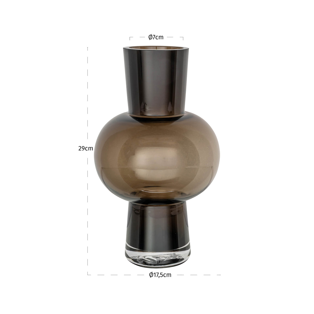 Vase Liora brown small by Richmond Interiors