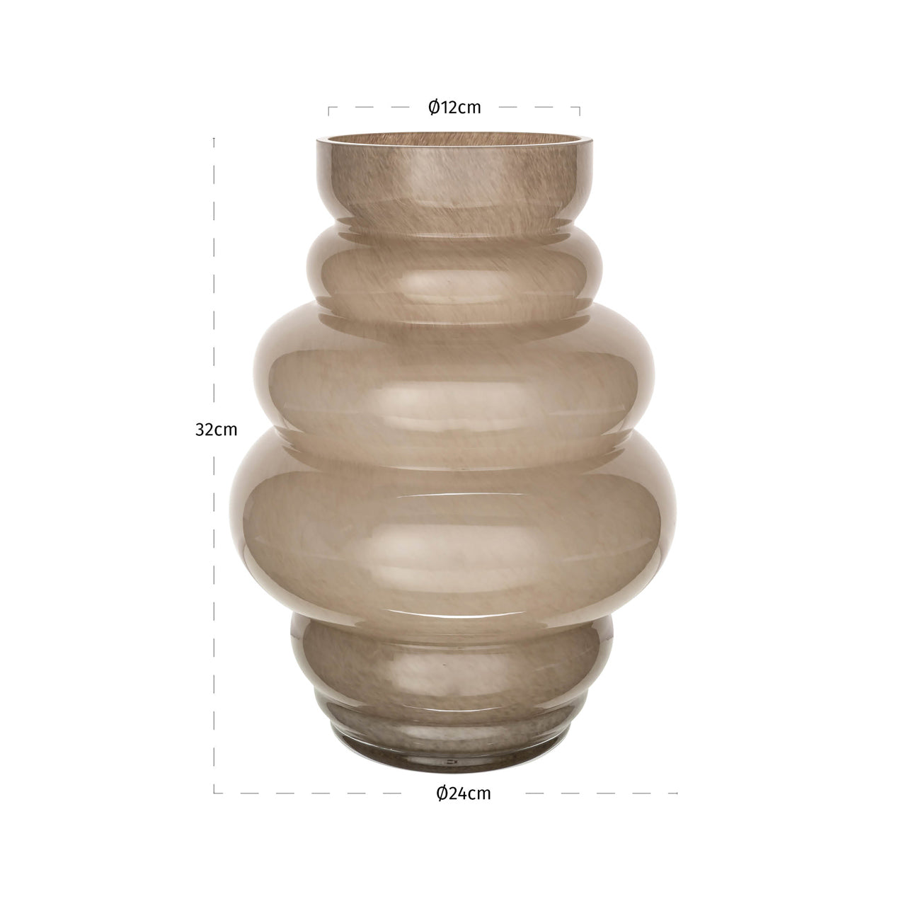 Vase Velora taupe by Richmond Interiors