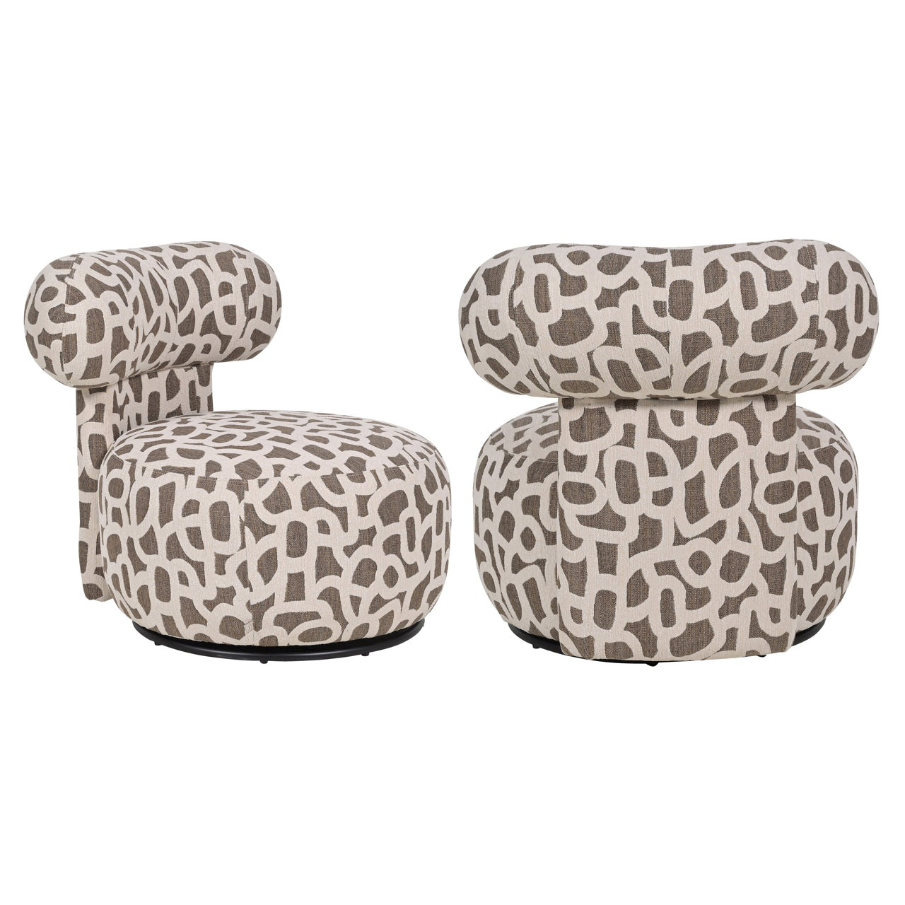 Lounge chair Kaya weave brown by Richmond Interiors