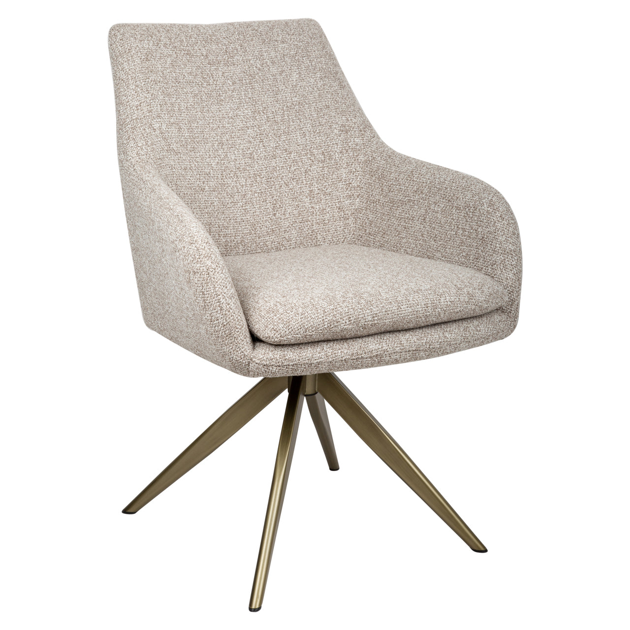 Dining chair Lisonne cayenne brown swivel fire retardant by Richmond Interiors