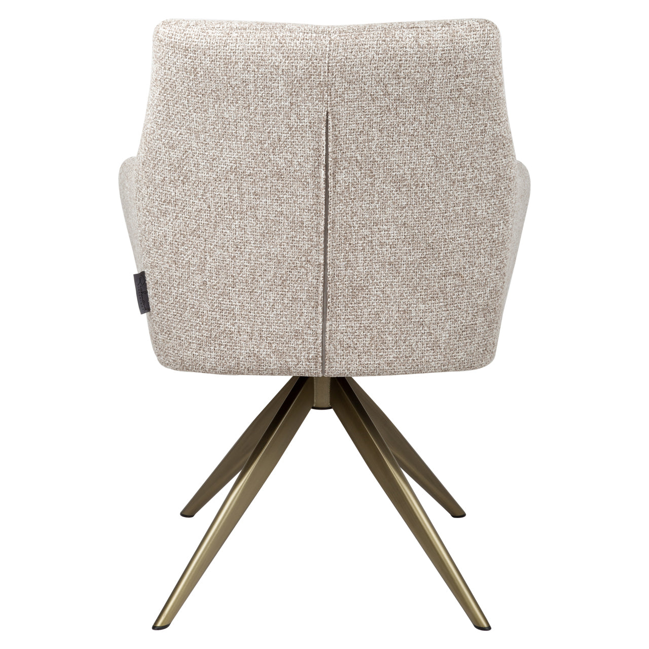 Dining chair Lisonne cayenne brown swivel fire retardant by Richmond Interiors