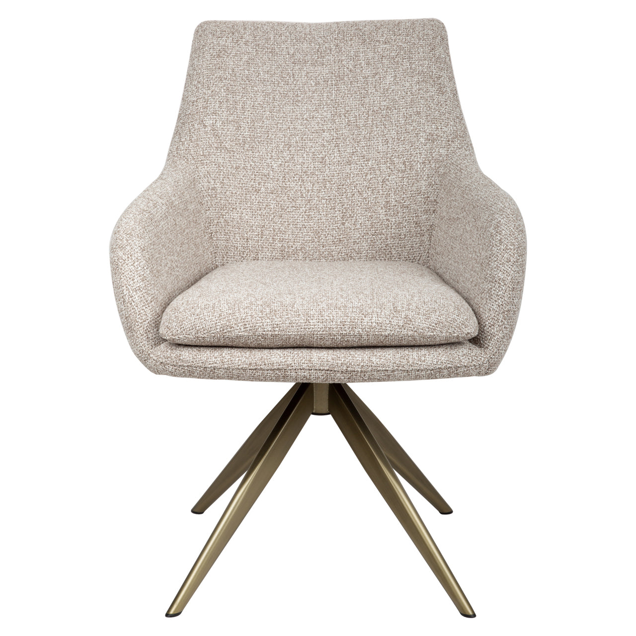 Dining chair Lisonne cayenne brown swivel fire retardant by Richmond Interiors