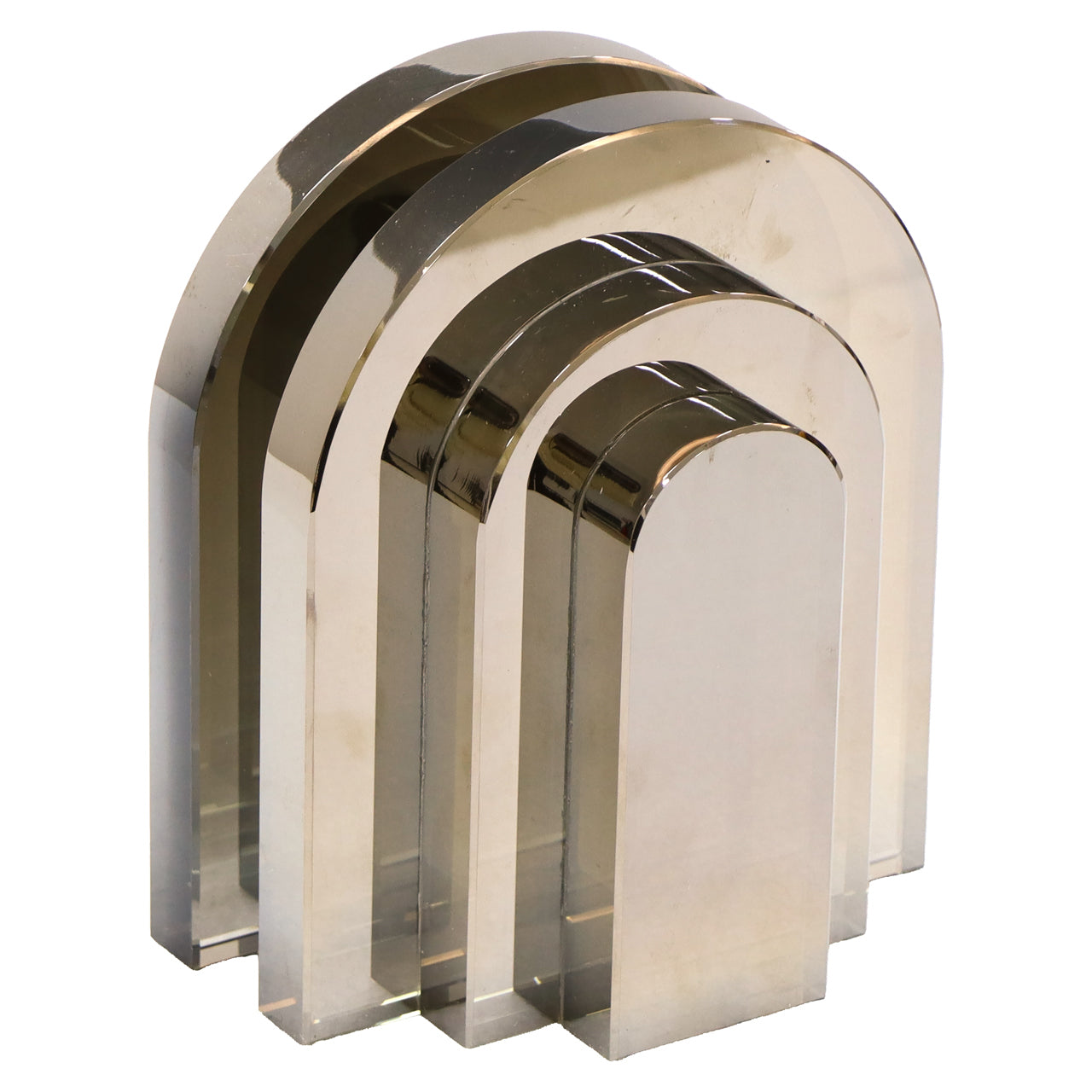 Rosy Smokey Gray Bookstands by Richmond Interiors