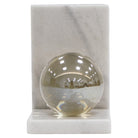 Lulu White Marble & Crystal Bookstands by Richmond Interiors