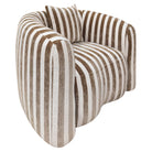 Lounge chair Luxandra stripes sand by Richmond Interiors