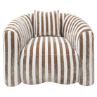Lounge chair Luxandra stripes sand by Richmond Interiors