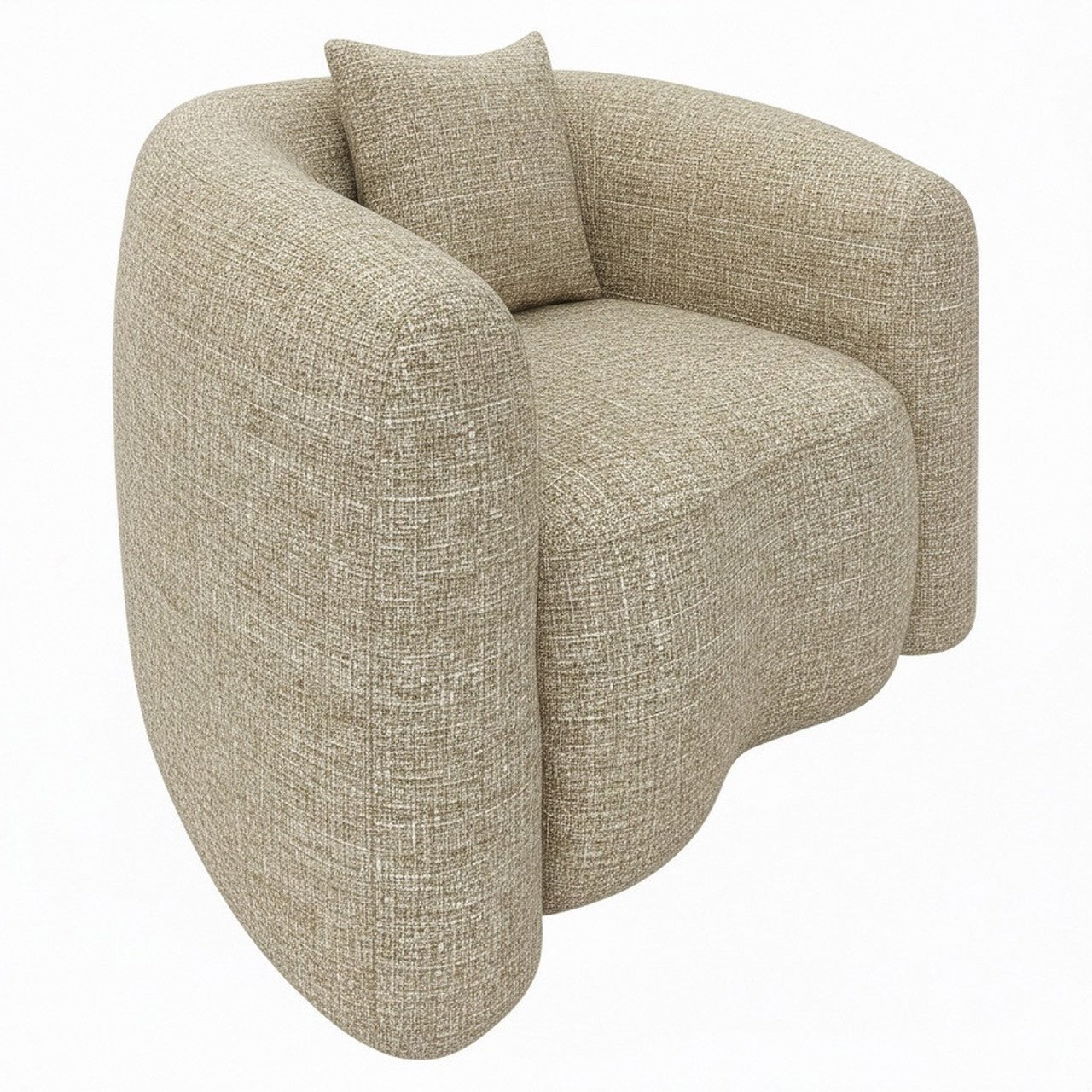 Lounge chair Luxandra sand tweed fire retardant by Richmond Interiors