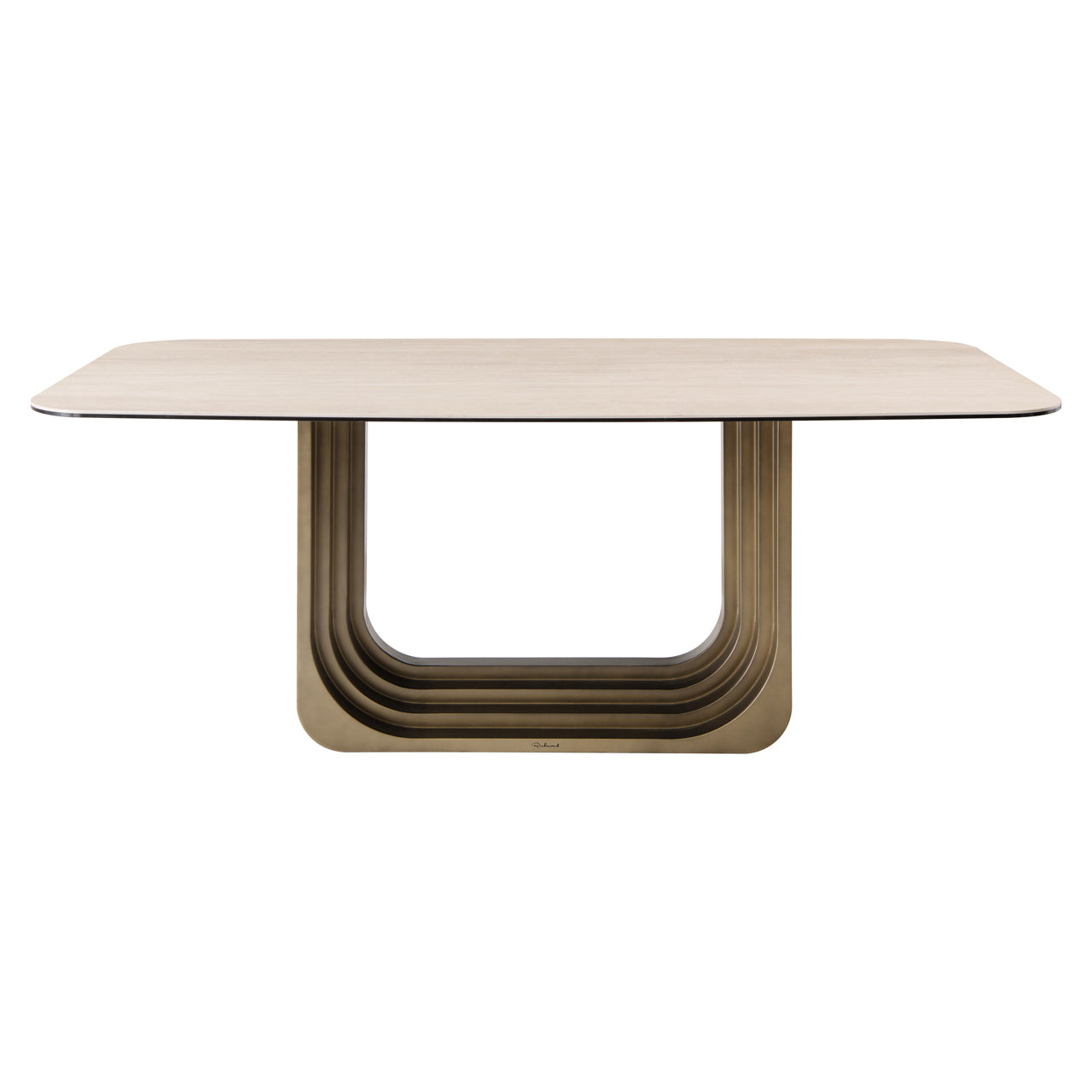 Maxfield Beige Ceramic Dining Table - 230cm by Richmond Interiors