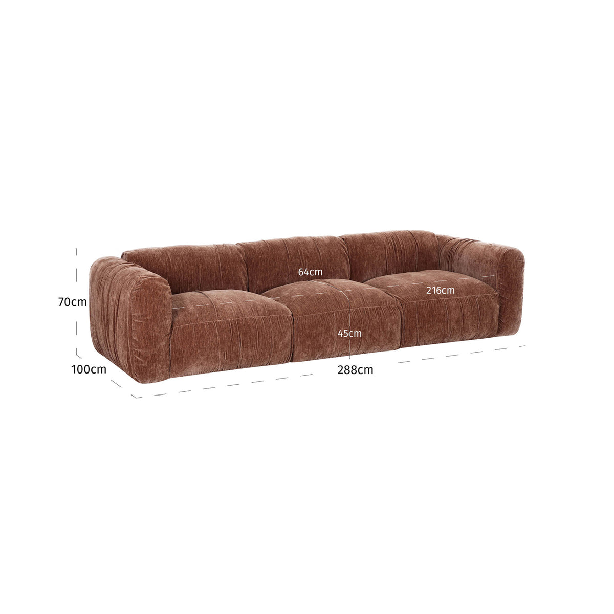 Sofa Monty be straight coffee by Richmond Interiors