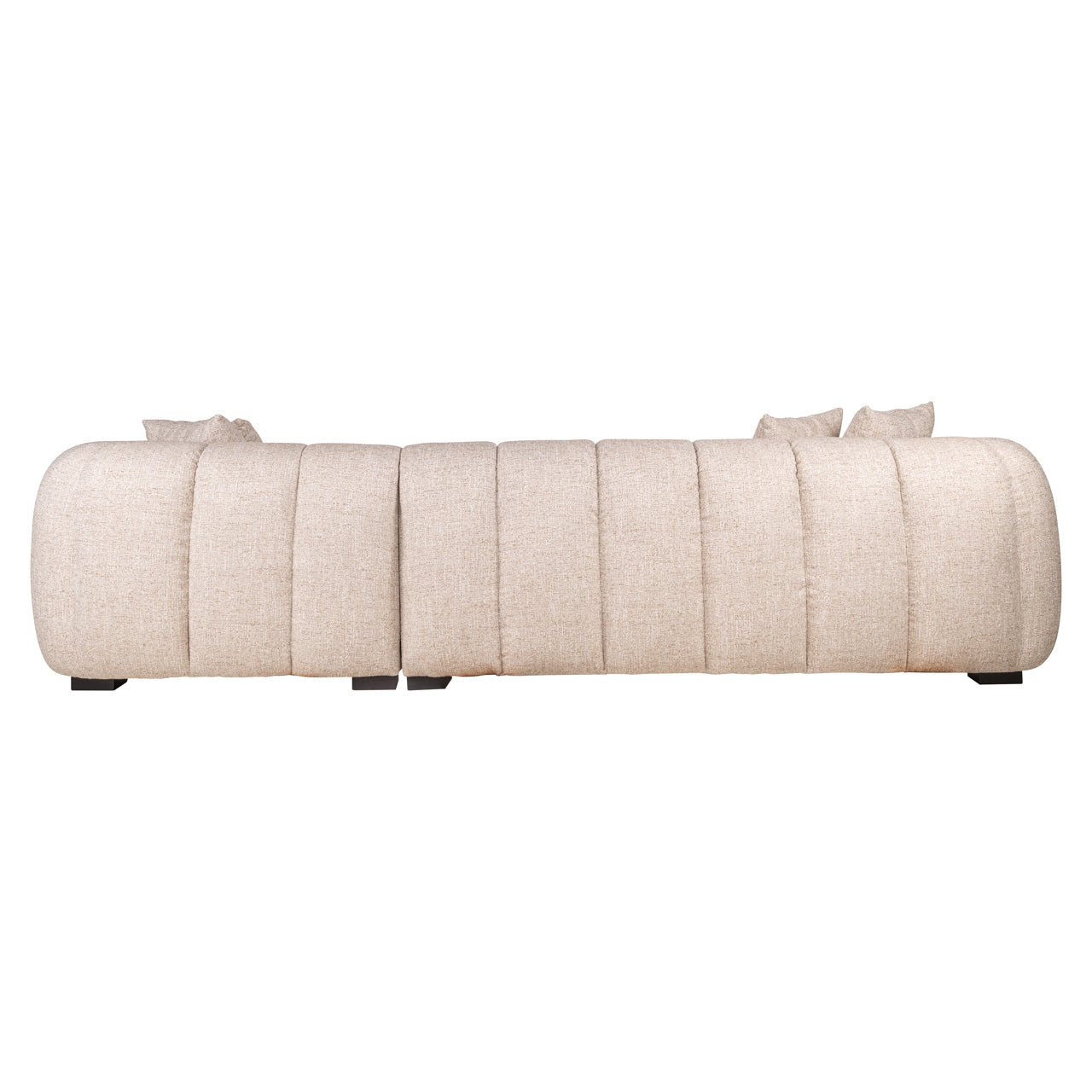 Novaro Cream Tweed Lounge Sofa - Right by Richmond Interiors