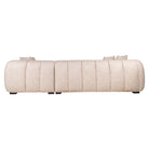 Novaro Cream Tweed Lounge Sofa - Right by Richmond Interiors