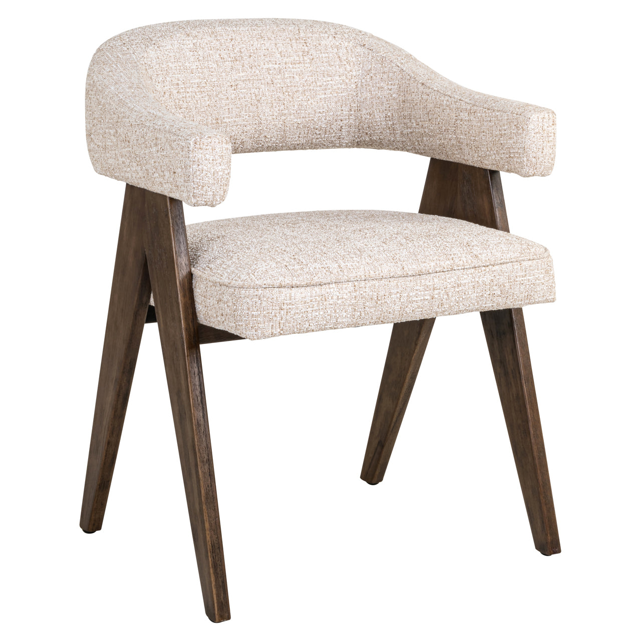 Mori Cream Tweed Dining Chair by Richmond Interiors