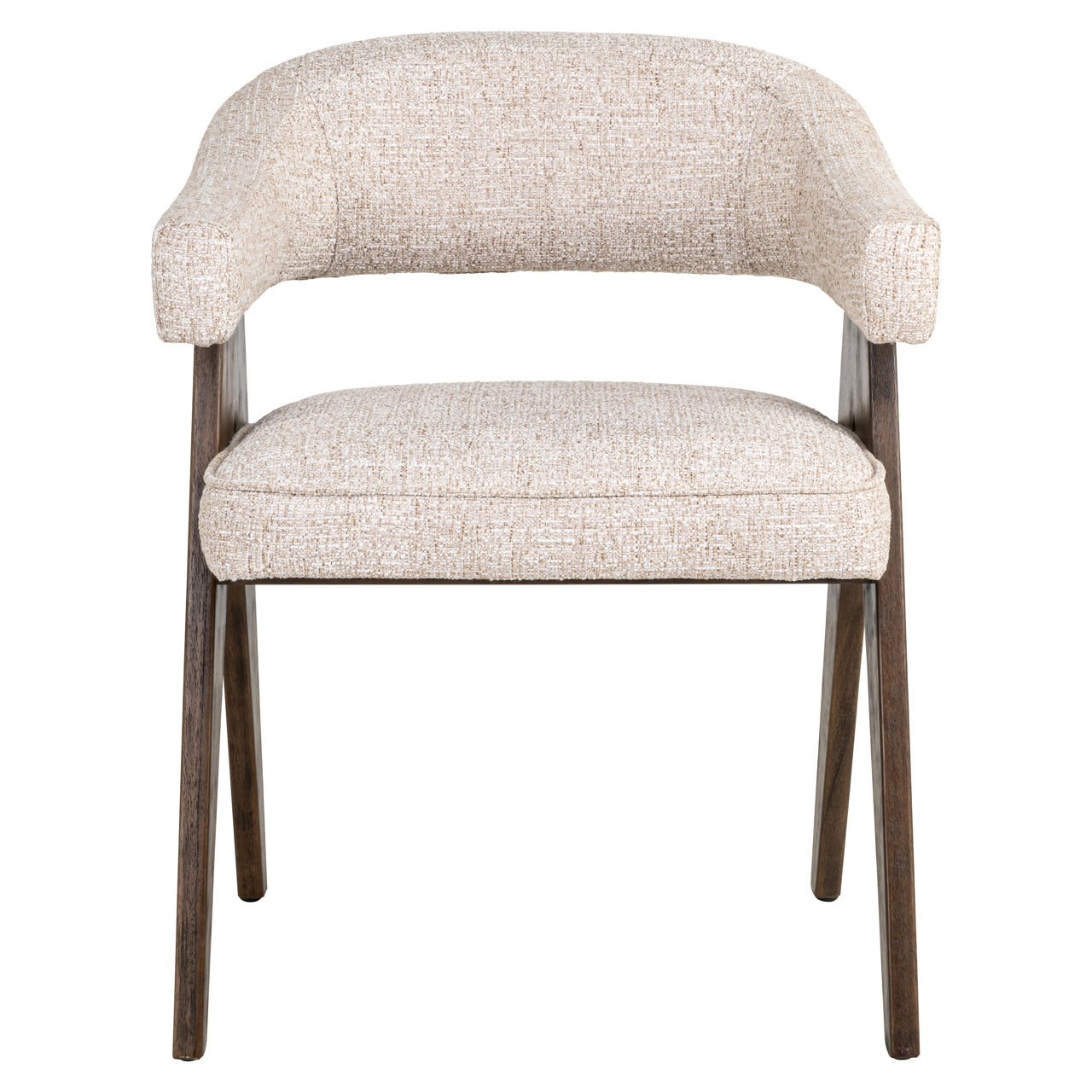 Mori Cream Tweed Dining Chair by Richmond Interiors