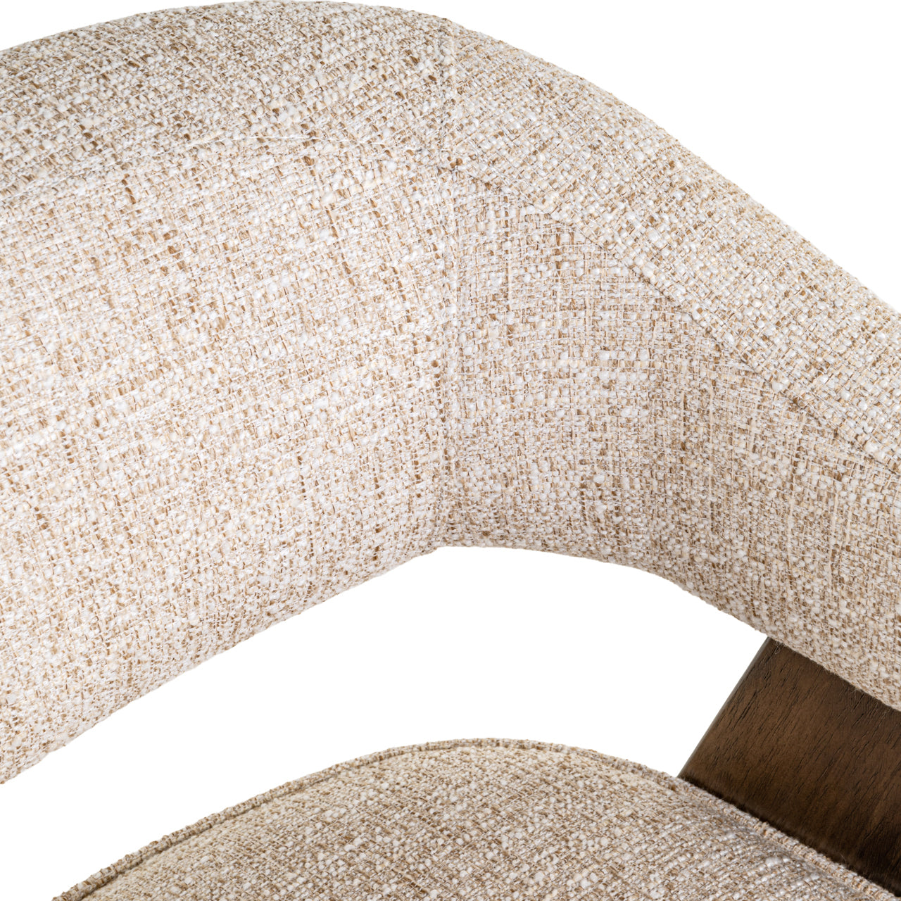 Mori Cream Tweed Dining Chair by Richmond Interiors