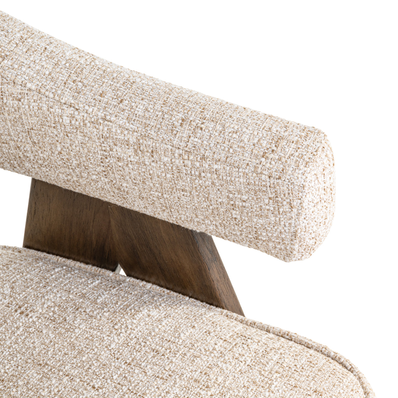 Mori Cream Tweed Dining Chair by Richmond Interiors