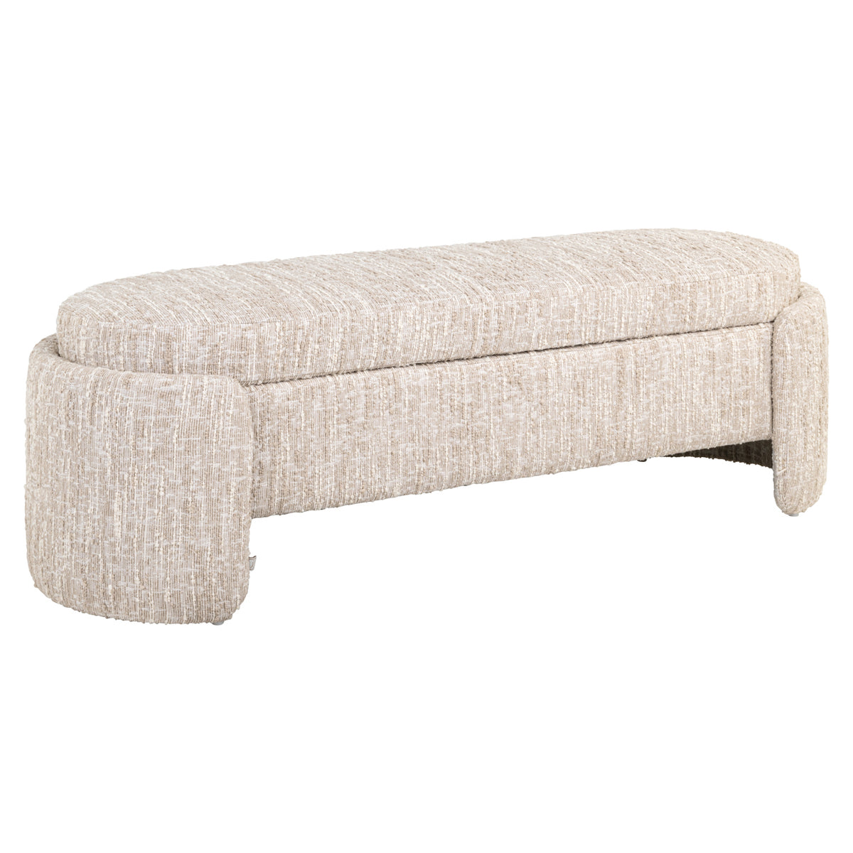 Bench Cupid beige angora with storage by Richmond Interiors