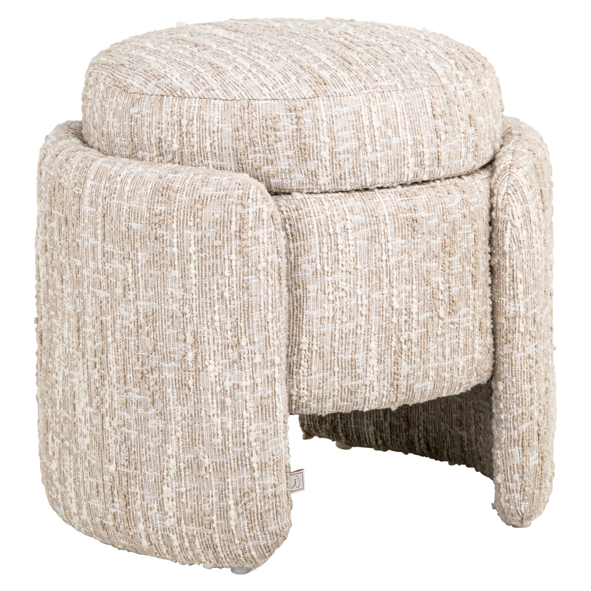 Pouffe & Footstool Cupid beige angora with storage by Richmond Interiors