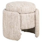 Pouffe & Footstool Cupid beige angora with storage by Richmond Interiors