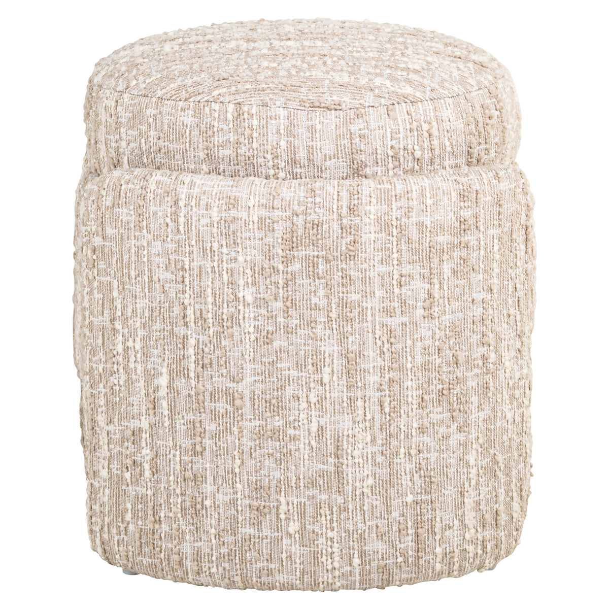 Pouffe & Footstool Cupid beige angora with storage by Richmond Interiors