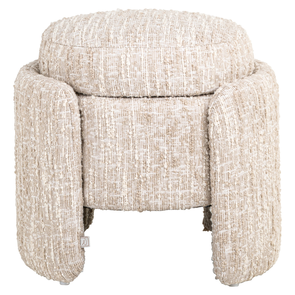 Pouffe & Footstool Cupid beige angora with storage by Richmond Interiors