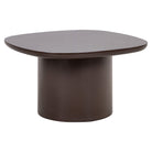 Almundi Chocolate Brown Wood Side Table by Richmond Interiors