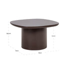 Almundi Chocolate Brown Wood Side Table by Richmond Interiors