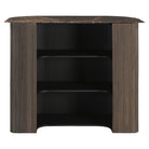 Castello Smoked Charcoal & Marble Top Bar by Richmond Interiors
