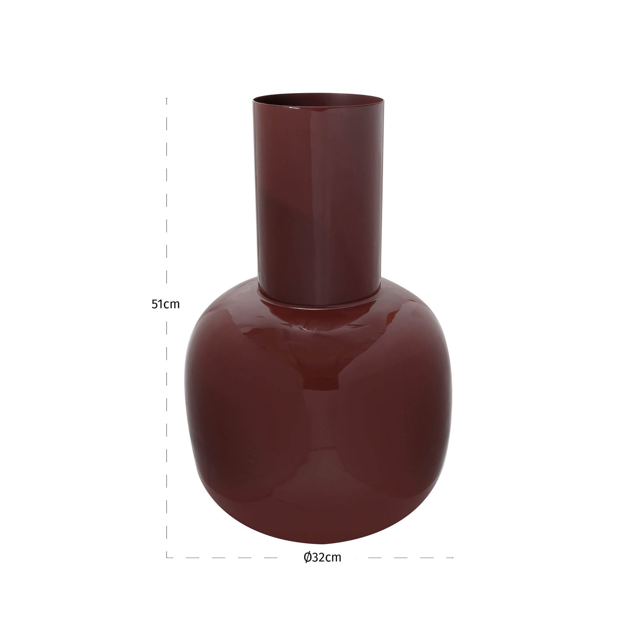 Lily Sable Brown Vase by Richmond Interiors