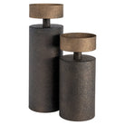 Harlow Antique Brass Candle Holder - Large by Richmond Interiors