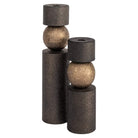Hasley Antique Brass Candle Holder - Large by Richmond Interiors