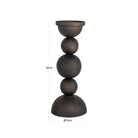 Jersey Antique Brass Candle Holder - Small by Richmond Interiors