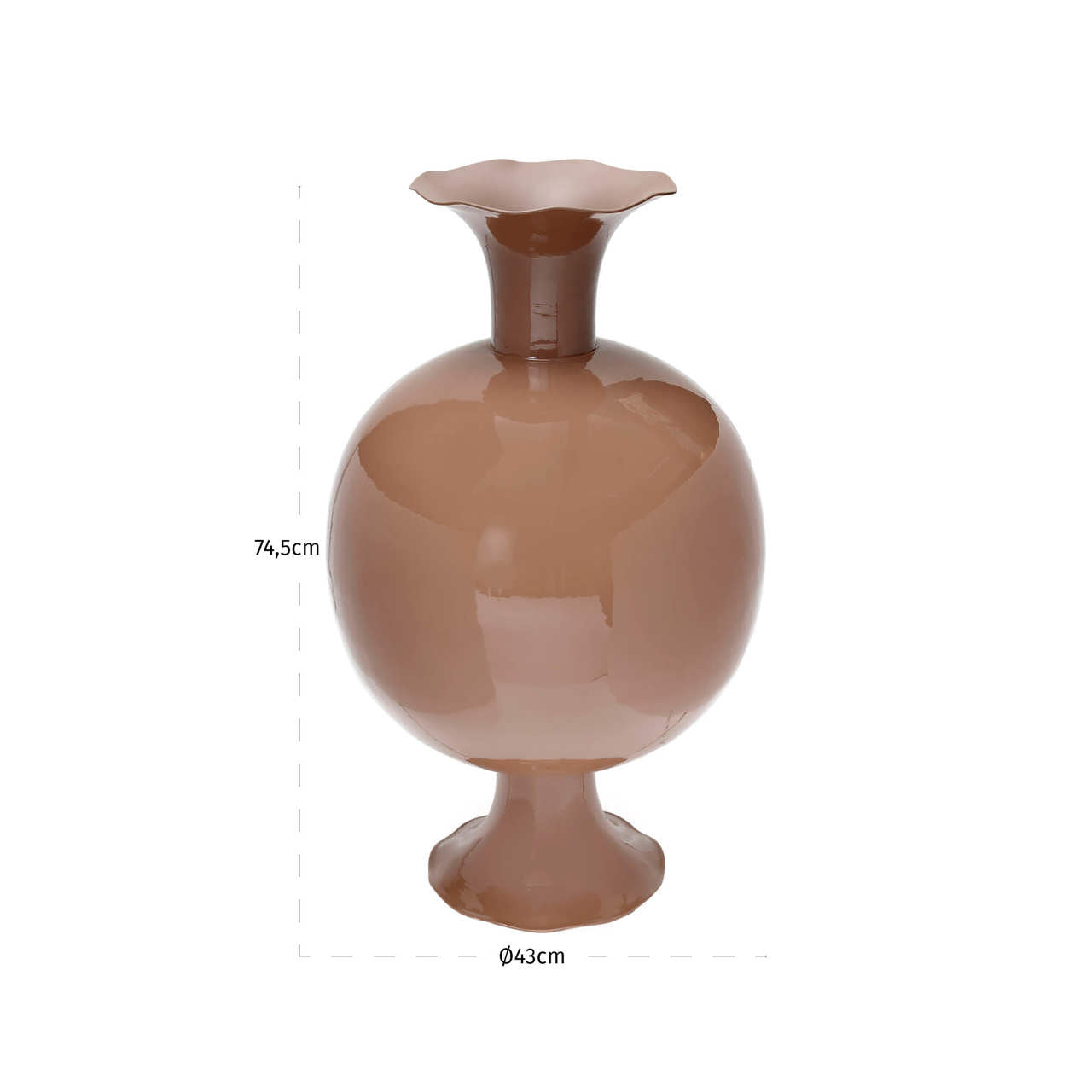 Mochi Mocha Mousse Vase by Richmond Interiors