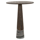 Harper Smoked Charcoal Oak & Marble Bar Table by Richmond Interiors